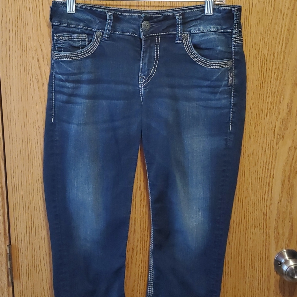 Silver Jean capris